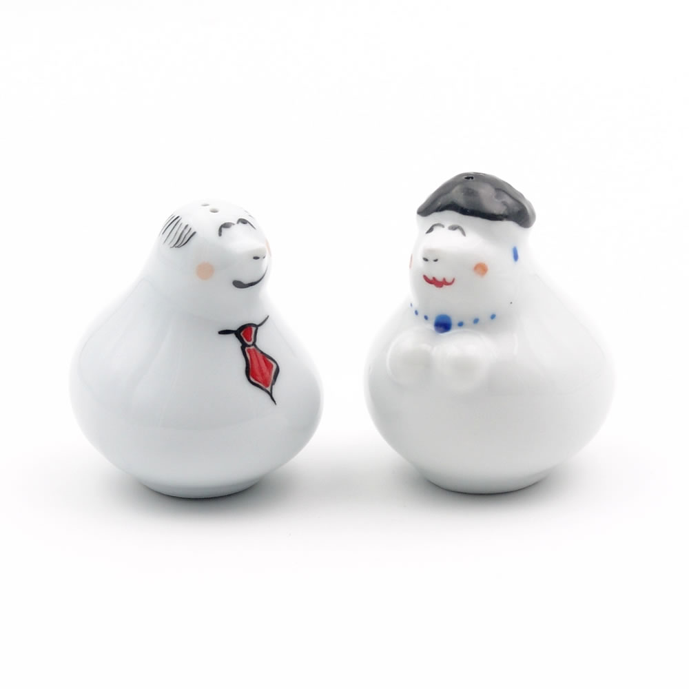 Salz- Und Pfefferstreuer-Set Aus Keramik – Niedliches Tiermotiv (Frosch) | 5,1x6,3x6,7 Cm | Perfektes Küchen-Geschenk